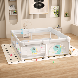 <span class=keywords><strong>Playpen</strong></span> pieghevole per bambini con cancello di sicurezza rimovibile per giochi interni per neonati - Product Image 1