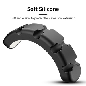 Organizador de Cables de Silicona con Diseño de Oso Adorable para Cables USB, Clip de Gestión de Cables, Color Verde, Duradero y Flexible - Product Image 4