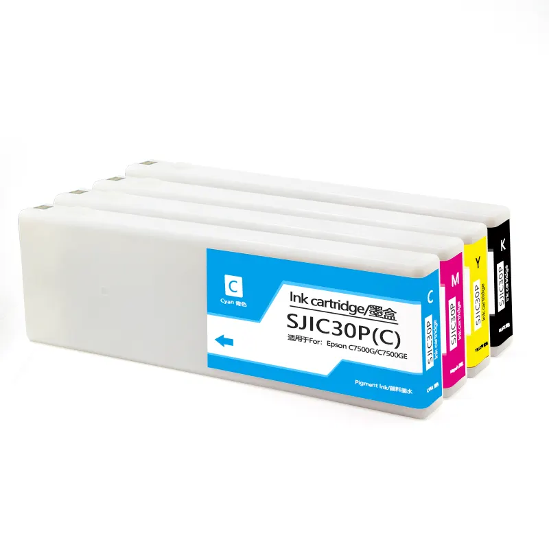 Supercolor SJIC30P Replacement Label Printer Ink Cartridge For Epson C7500 C7500G