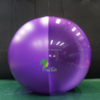 Costume gonflable Hongyi, combinaison gonflable transparente violette, boule roulante gonflable