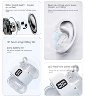 Q16 Headset In-Ear Dua-dalam-Satu untuk Pasangan, Kualitas Suara Tinggi, Peredam Kebisingan ENC, Layar Digital, Nirkabel 5.3, Tahan Air IPX4