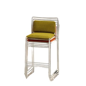 Sillas de Bar Suinuma con Estructura Cromada, Patas Altas y Respaldo para Bar o Comedor - Product Image 5