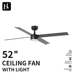 Ventilador de Techo LED Moderno con 4 Aspas de Madera, Motor de CC, Control Remoto, Ventilador de Techo Exterior Asequible con Control Remoto - Product Image 3