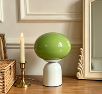 Lámpara de Mesa Decorativa LED Ecológica con Forma de Hongo para Sala de Estar, Luz Nocturna Moderna y Minimalista