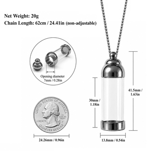 Collana con Ciondolo Diffusore di Oli Essenziali Ricaricabile, Gioiello per Aromaterapia con Pietra Curativa per Alleviare lo Stress - Product Image 3
