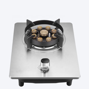 Cuisinière à <span class=keywords><strong>Gaz</strong></span> Encastrable 1 Brûleur, Panneau en Acier Inoxydable, Allumage Électronique, Protection Flamme, Plaques de Cuisson Professionnelles - Product Image 5