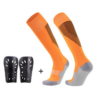 Ensemble de couvre-jambes antidérapants de football pour hommes, chaussettes de sport personnalisées à longue prise Crew, manchette à fond haut Logo, prix d'usine pour l'automne