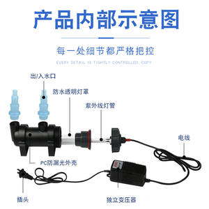 <span class=keywords><strong>JEBO</strong></span> UV-H5 UV-H7 UV-H9 UV-H11 UV-H13 UV-H18 UV-H24水族館用ライト防水プラスLEDランプ水槽ライトチューブ水生ランプ - Product Image 4