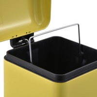 Poubelle de cuisine imprimée personnalisée en acier inoxydable seau de rangement en plastique pédale en métal poubelle poubelle poubelle