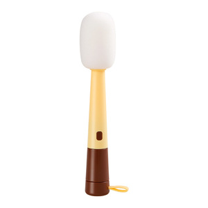 Brosse de nettoyage multifonctionnelle 3-en-1 Hy-0140 avec long manche et éponge pour tasses, pailles et couvercles - Product Image 4