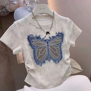 Nuovi Completi Estivi Casual per Bambine, Camicia Bianca Lunga con Colletto a Bambola in Pizzo e Jeans con Fiocco per 6 Anni - Product Image 5