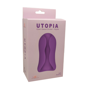 <span class=keywords><strong>UTOPIA</strong></span> - Funda de Masturbación Masculina de TPE con Diseño de Ondas, para Adultos, con Manga Abierta, para Entrenamiento de Resistencia, Impermeable y Reutilizable - Product Image 6