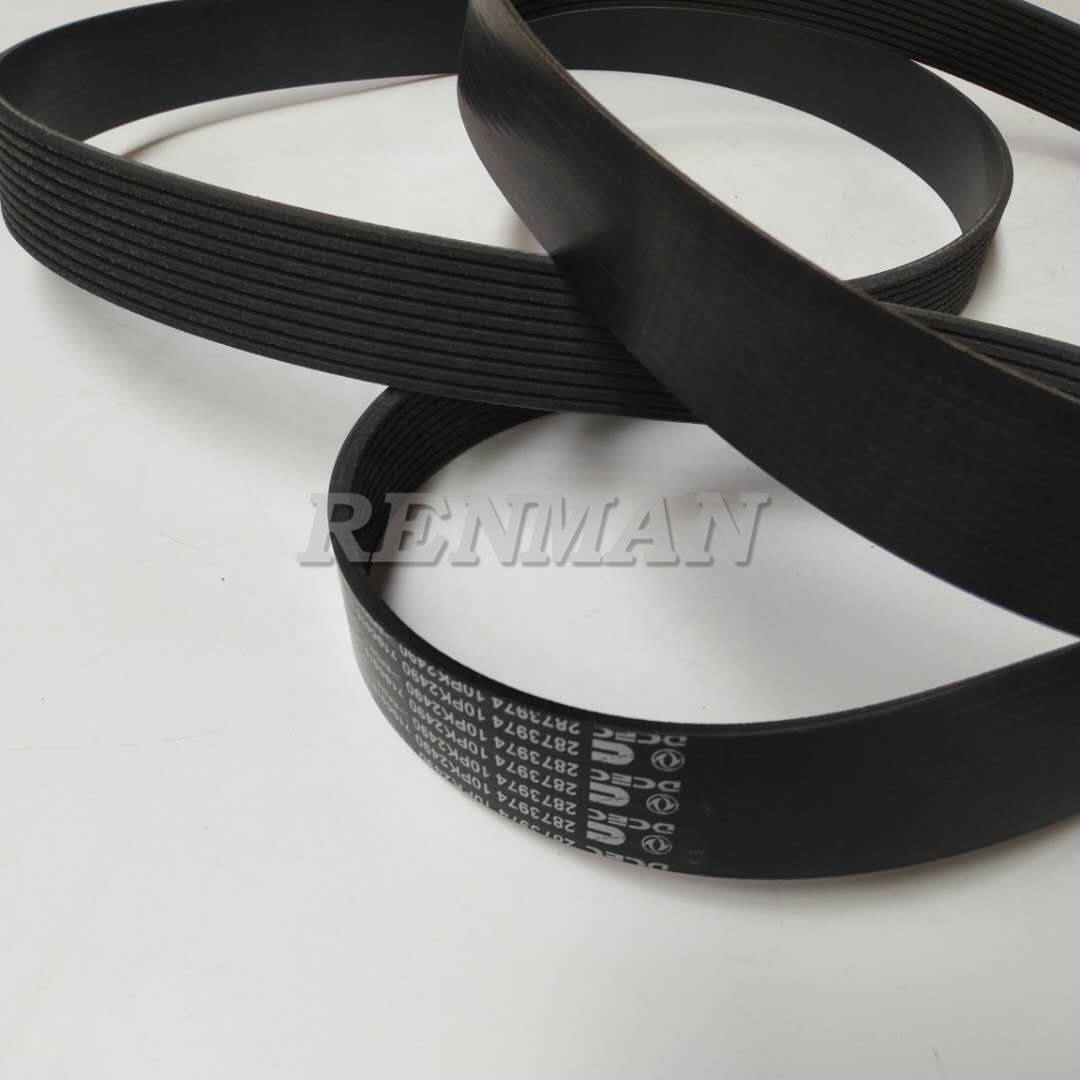 DCEC Cummins Engine QSZ13 ISZ13 Part Fan Belt 2873974 10PK2490
