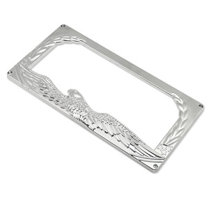 Ensemble de cadres de plaque d'immatriculation en métal avec motif Aigle Crâne Flamme Scorpion - Product Image 5