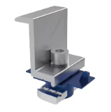 Aluminum Solar <b>Clamp</b> Adjustable Solar Middle / End <b>Clamp</b> 30mm 35mm Solar Mounting Accessories Mid <b>Clamp</b> - Product Image 2