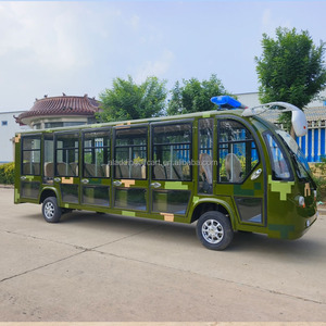 Autobús turístico eléctrico de 17 asientos, coche patrulla de seguridad del campus, autobús de cuatro ruedas de color ventilador - Product Image 3