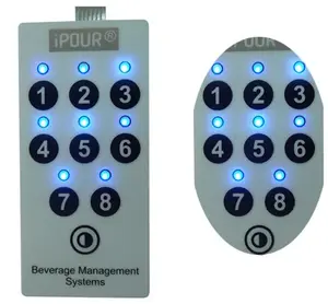 Teclado personalizado membrana interruptor teclado com backlight LED botão iluminado