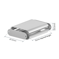 Boîtier d'instrument en aluminium 6063 avec blindage EMI personnalisé pour PCB, finition noire et anodisée naturelle