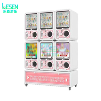 Mesin Penjual Mainan Kapsul Gacha Logam untuk Game Arcade Koin Jepang, Layanan OEM Pabrik Mesin Token, Bahasa Inggris, Garansi 1 Tahun
