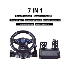 Volant de course USB avec pédales vibrantes pour P2/P3/<span class=keywords><strong>PC</strong></span> et accessoires de <span class=keywords><strong>jeu</strong></span> à double interface P2 - Product Image 4