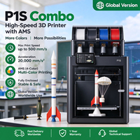 Imprimante 3D P1S fermée économique, édition internationale débloquée, prend en charge la connexion Wi-Fi aléatoire, impression à domicile et en atelier