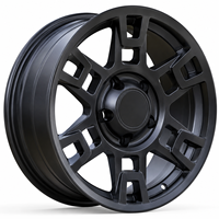 Jantes en alliage d'aluminium AL 17 pouces Flow Form, tout-terrain, 6x139.7, noir mat, pour Bronco Wrangler Raptor Land Cruiser