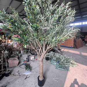 I1207 Arbre d'<span class=keywords><strong>olivier</strong></span> artificiel détachable en promotion avec <span class=keywords><strong>petit</strong></span> <span class=keywords><strong>pot</strong></span> en plastique <span class=keywords><strong>pour</strong></span> la décoration du salon et de l'entrée - Product Image 4