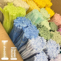 Fil chenille ultra-dense 8 mm, 60 couleurs, en polyester, 100 pièces/rouleau, pour loisirs créatifs éducatifs, cadeaux pour enfants, vente en gros