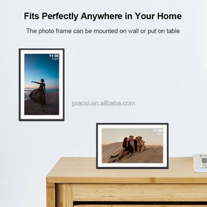 Superlieur Cadre photo numérique intelligent Wi-Fi de 15.6 pouces avec écran tactile IPS Fonction de lecture vidéo d'horloge à mémoire interne de 1 + 16 Go - Product Image 5