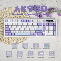 AJAZZ AK980 Gift Switch V2 -Purple-White-Blue- 3 Model-With Screen RGB