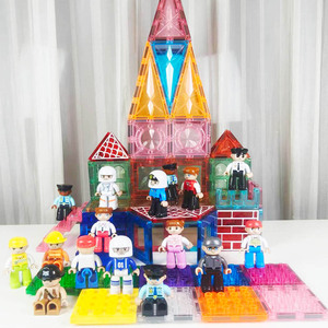 50 pièces MAGNESCAPE Blocs de construction magnétiques Lettres <span class=keywords><strong>et</strong></span> chiffres - Jouet éducatif de construction pour enfants de 5 à 7 ans - Célèbre - Product Image 4