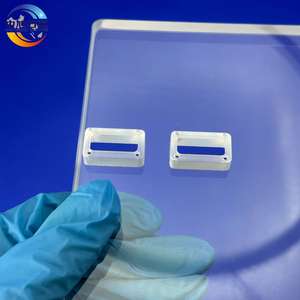 Plaque de verre de quartz rectangulaire fondue de haute pureté, plaque mince de compression en quartz, plaque épaisse - Product Image 4