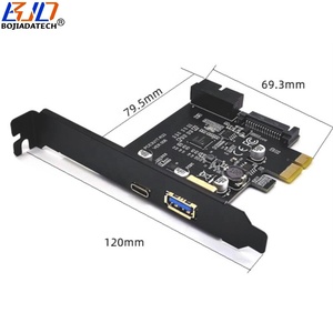 Nhà Máy Bán buôn 5Gbps USB 3.2 Type-C + Type-A + 19pin kết nối để PCI-E 1X Thẻ điều khiển với SATA 15pin điện - Product Image 4