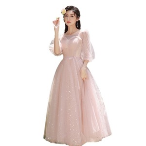 Pink Bridesmaid Dresses A-Line Tulle Sweetheart Neckline Natural Waist Candy Color Women's Wedding Party Dress 2025 New Style - Product Image 5