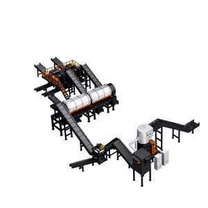 Ligne de recyclage de ferraille de carrosserie automobile, broyeur de métaux lourds, capacité 300-500 kg/jour, 32 kW, automatique avec contrôle PLC - Product Image 1