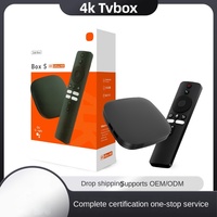 Android 14 4K HD Network TV Box con Duplicación de Pantalla para Reuniones de Oficina, Wi-Fi 6 de Doble Banda 5G para Control Remoto en Comercio Internacional