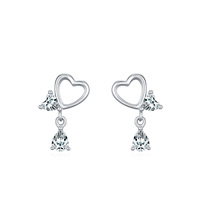 Boucles d'oreilles tendance en argent sterling 925 avec pendentif long en pierres précieuses, collection joaillerie fine