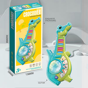 Portable enfants Mini guitare dessin animé Instrument de musique jouet dessin animé guitare électrique - Product Image 5