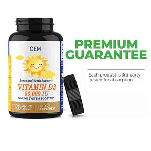 OEM Etiqueta Privada vegano hueso dientes y sistema inmunológico compatible con pastillas saludables suplemento dietético 5000iu vitamina D3 cápsulas - Product Image 2