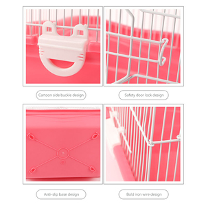 Accessoire roue de course petite <span class=keywords><strong>maison</strong></span> <span class=keywords><strong>bouteille</strong></span> d'eau boîte de nourriture Cage Hamster Cage en fil <span class=keywords><strong>plastique</strong></span> Cage - Product Image 4