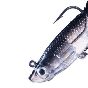 14g 8cm leurres de pêche en forme de truite, tête de <span class=keywords><strong>plomb</strong></span> PVC leurre souple en eau salée, appâts de natation, <span class=keywords><strong>moule</strong></span> de leurre de pêche en plastique souple - Product Image 3