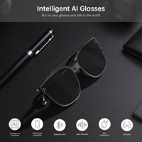 Occhiali Smart con Tecnologia a Conduzione Ossea per Chiamate e Musica, Ricarica Magnetica DC, Batteria 90*2, Controllo Touch-Sensitive, AI