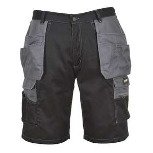 PORTWEST - KS18BZRXL Granite <b>Holster</b> black/grey shorts - EAN 5036108249756 WORK TROUSERS WORK SHORTS - Product Image 1