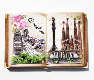 <span class=keywords><strong>Barcelona</strong></span> Landmark Building <span class=keywords><strong>Turismo</strong></span> creativo Resina Artesanía Imán 3D Resina Refrigerador Imán - Product Image 3