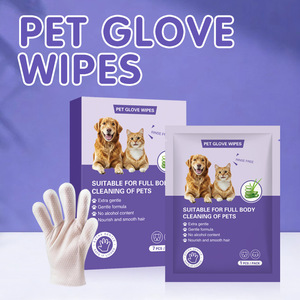 <b>Pet</b> <b>Bathing</b> Gloves Non Woven Fabric Deodorizing <b>Cleaning</b> Supplies For Dogs Cat Spa Care Wholesale - Product Image 5
