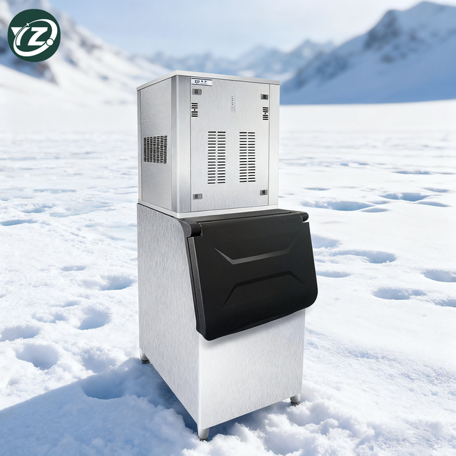 Industrial Snowflake Ice Making Machine Automatic Flake Snow Maker Machine for Restaurants Seafood Display