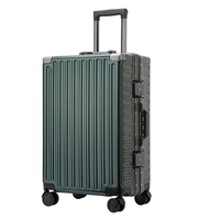 Valise cabine légère en aluminium pour PC, à 4 roues pivotantes, résistante à l'eau, avec serrure TSA, coque rigide sans fermeture éclair, couleur personnalisable