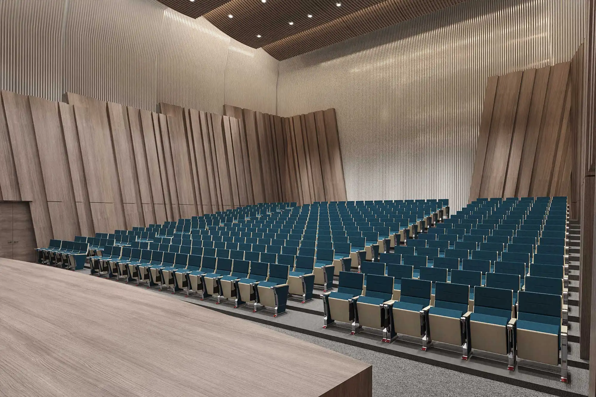 Sillas de auditorio para sala de conferencias duraderas populares, asiento de sala de teatro, asiento de auditorio