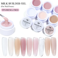 ZRKGEL Gel de Construction Professionnel 9 Couleurs Indolore pour Extension d'Ongles, Gel de Construction Longue Durée, Kit de Vernis à Ongles pour Salon