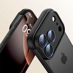เคสกันกระแทก 4 มุม TPU แบบไร้ขอบ สำหรับ iPhone 14 15 16 17 <span class=keywords><strong>Pro</strong></span> Max พร้อมฝาปิดเลนส์กล้องแบบกระจก - Product Image 3